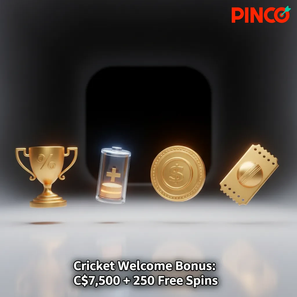 Cricket Welcome Bonus: 100% up to C$7,500 + 250 Free Spins. Use code CRICKET7500. Min deposit C$20.
