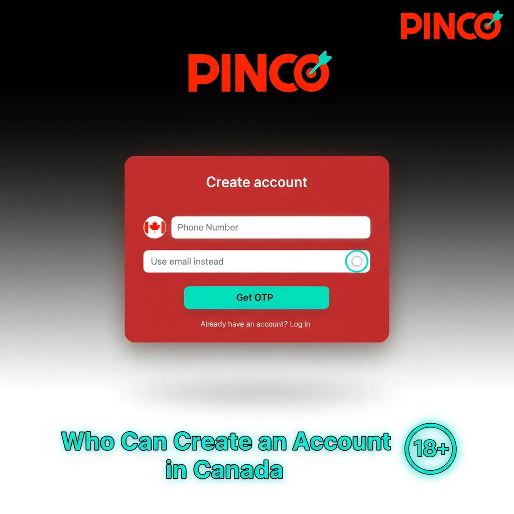 Infographic: Who can create an account in Canada—legal age (18/19), ID match, one account, geolocation, KYC, no VPN.