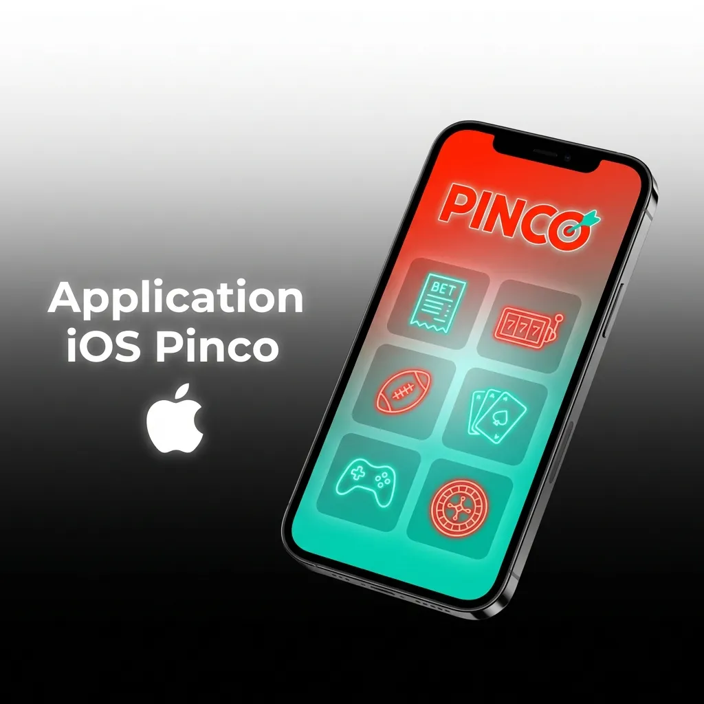 Application mobile Pinco pour iOS disponible sur iPhone et iPad avec interface de paris sportifs et casino