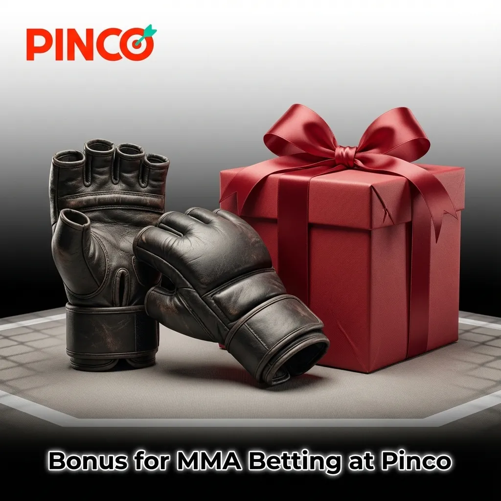 Pinco sportsbook welcome bonus offer showing 100% deposit match up to $1,500 for MMA and UFC betting with 3x rollover
