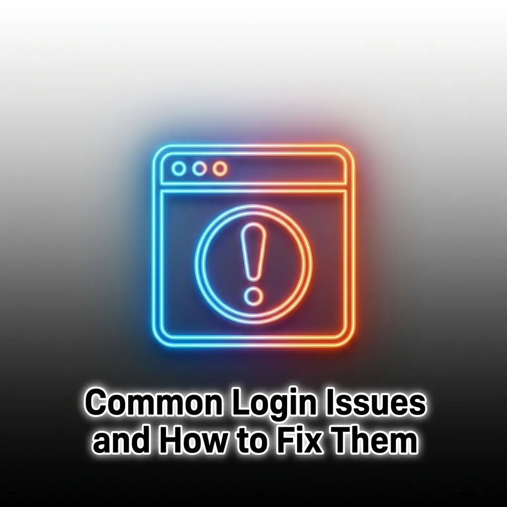 Table showing common login problems like incorrect password, locked account, and loading issues with their solutions