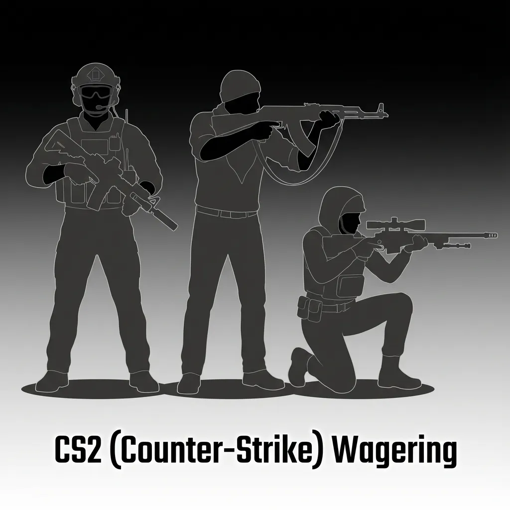 Counter-Strike 2 competitive gaming scene with terrorists vs counter-terrorists in tactical shooter esports tournaments
