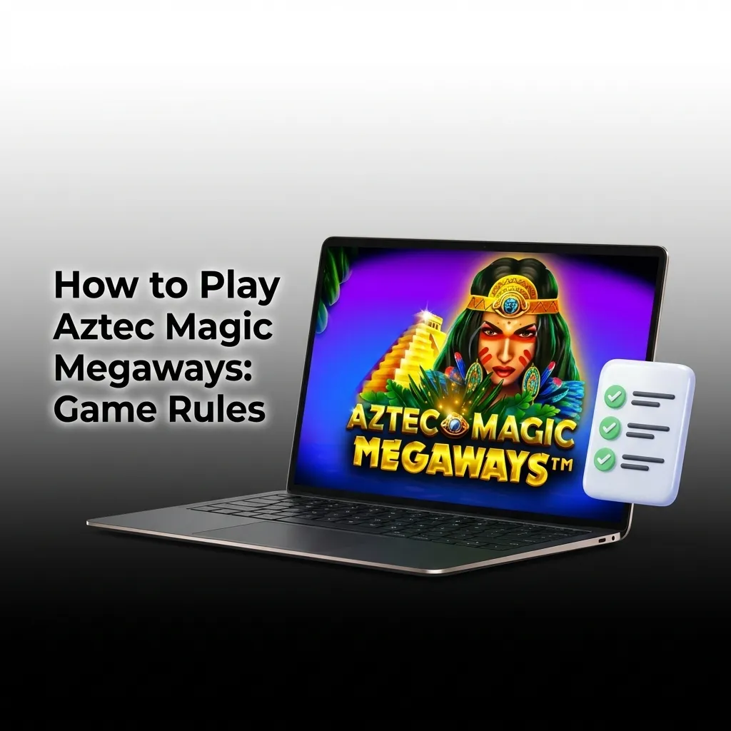 Aztec-themed slot game showing six reels with colorful symbols and Megaways mechanics on digital casino interface