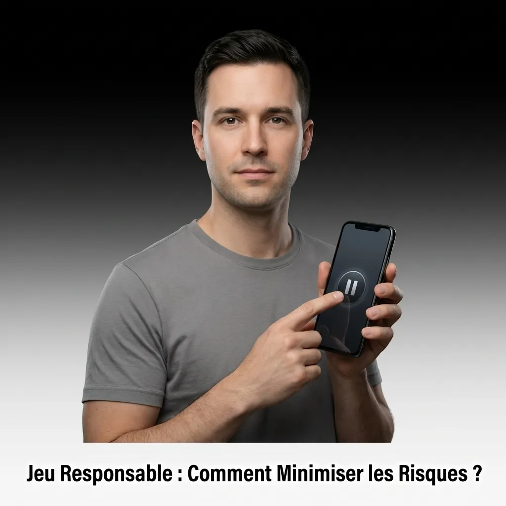 Illustration showing responsible gambling tips: setting budgets, practicing in demo mode, and using deposit limits