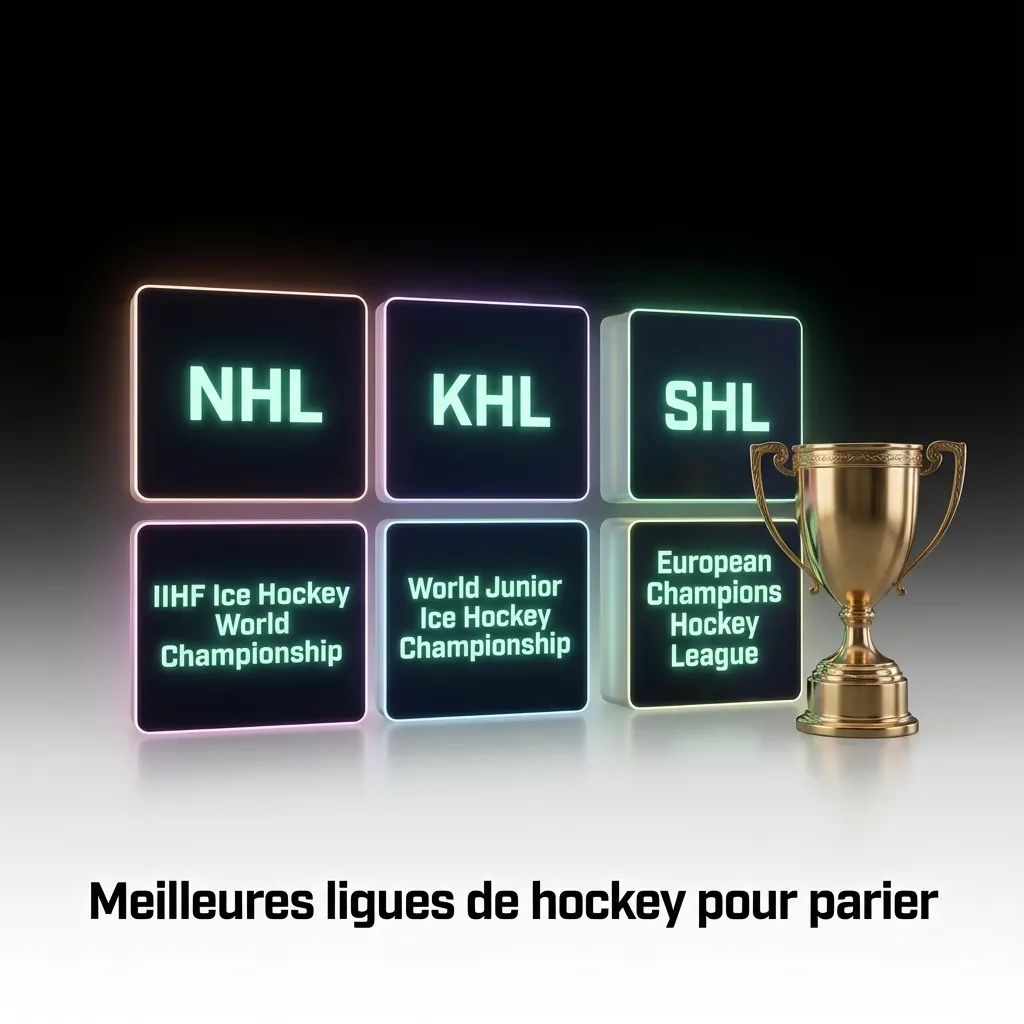 Hockey leagues including NHL, AHL, and international competitions for betting opportunities throughout the season