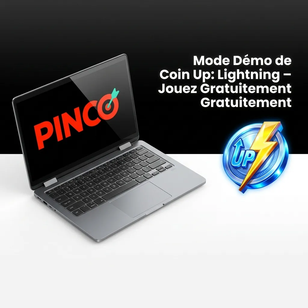 Coin Up: Lightning demo mode interface showing virtual credits and multiplier gameplay on Pinco casino platform