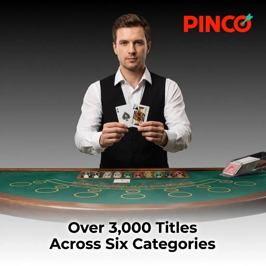 Gaming library with 3,000+ titles including slots, crash games, table games, jackpots, video poker, and instant wins.