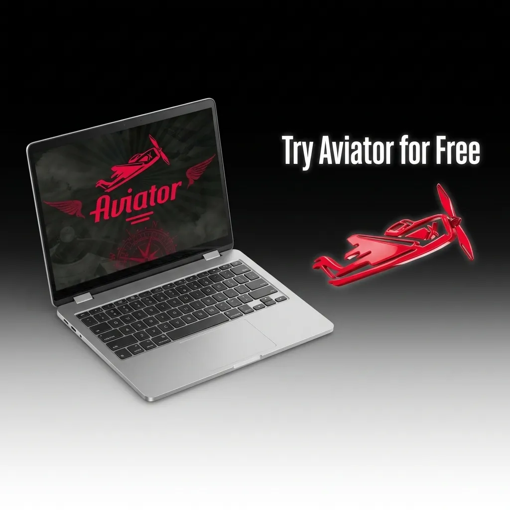 Players testing Aviator game in demo mode with virtual credits on screen before playing with real money