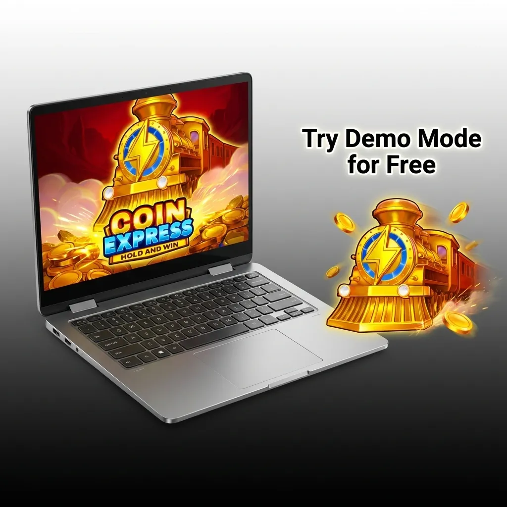 Player testing Coin Express demo mode with virtual credits on Pinco casino interface