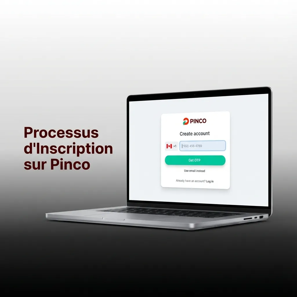 Étapes du processus d'inscription sur Pinco : formulaire en ligne, validation d'email et premier dépôt pour nouveaux joueurs