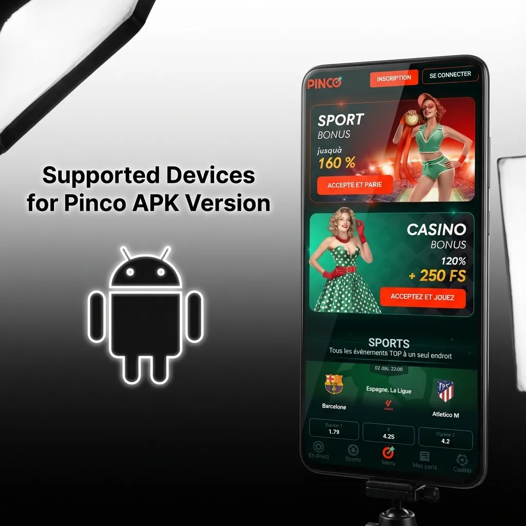 Table showing compatible Android smartphone brands and models for Pinco APK including Samsung, Google Pixel, and Xiaomi devices.