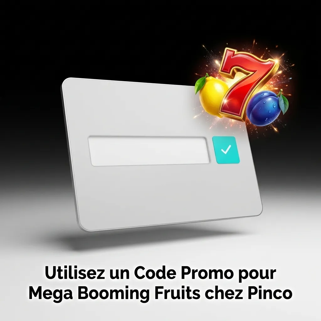 Code promo PINCO250 pour bonus exclusif sur Mega Booming Fruits chez Pinco lors de l'inscription ou du dépôt